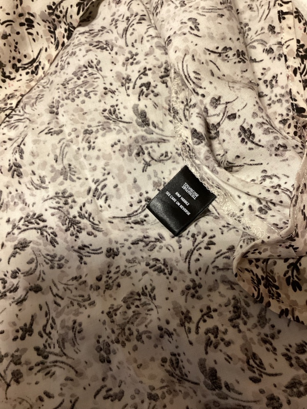 torrid Cream and Black Floral Halter style Maxi Dress, size 1 (14/16) NWT - Picture 9 of 10